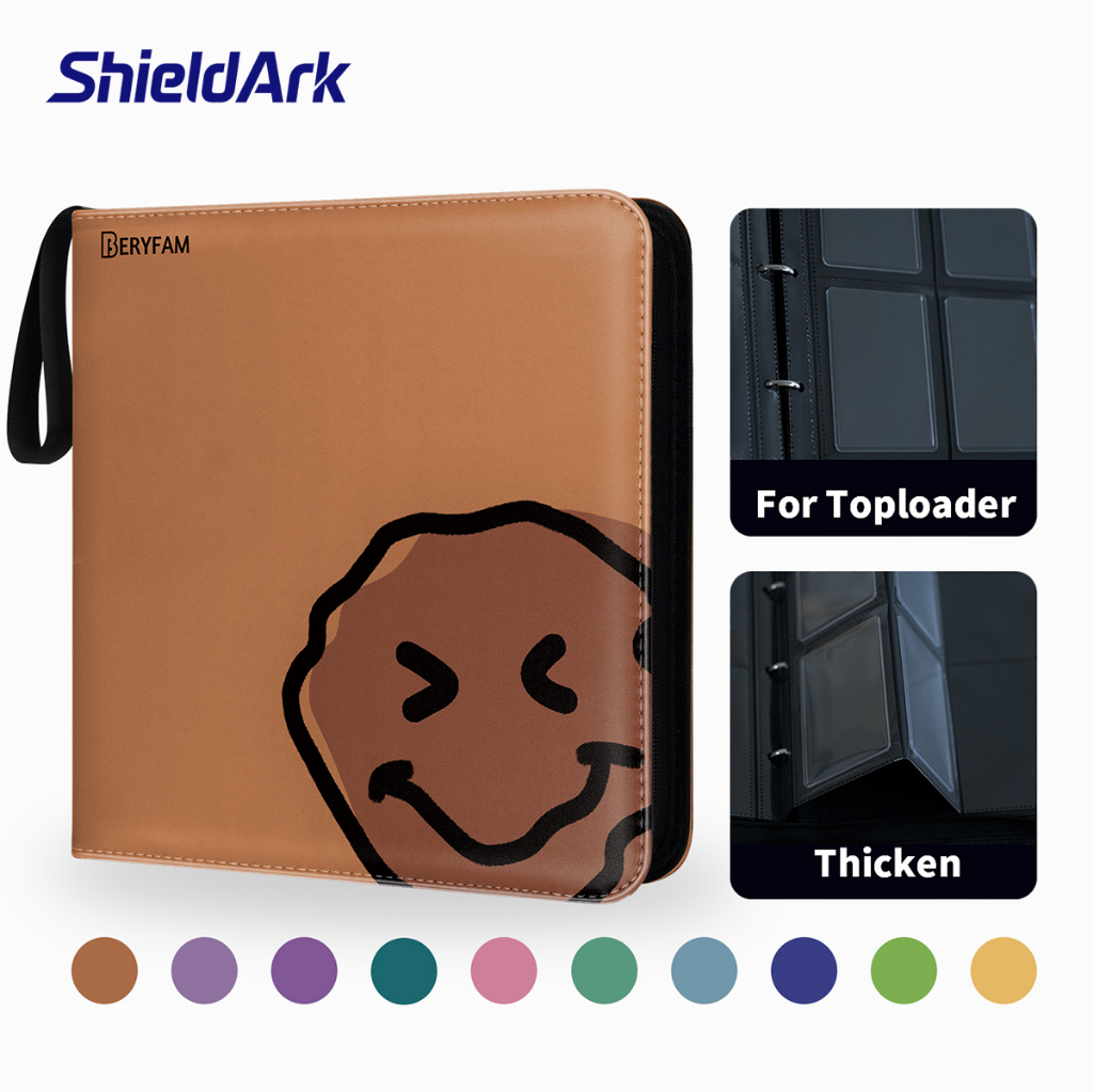 BERYFAM Toploader Binder การ์ดอัลบั้ม Black Binder 240Pocket การ์ดสะสม Pokemon Blueberry Series