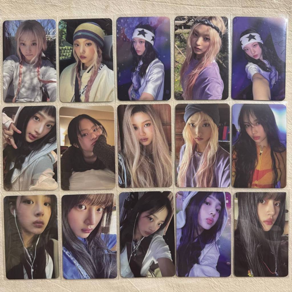 NewJeans NJZ Japan Single Supernatural Album Photocard - Minji Hanni Danielle Haerin Hyein