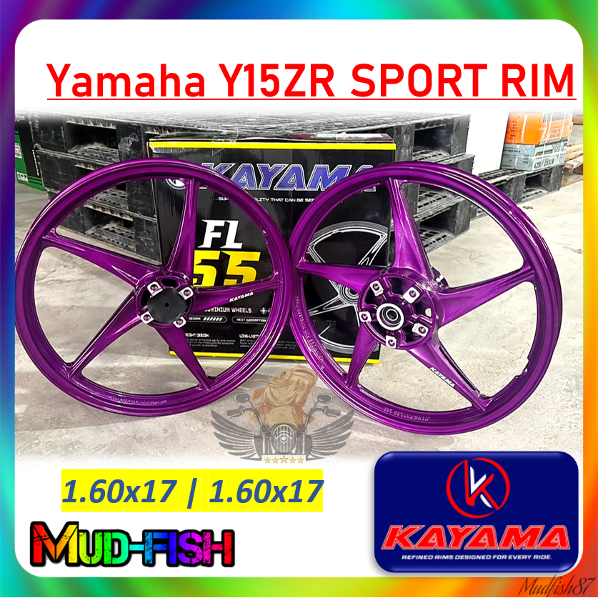 KAYAMA FL55 SPORT RIM สําหรับ YAMAHA Y15ZR Y15 - 1.60X17 160X17 (PURPLE)