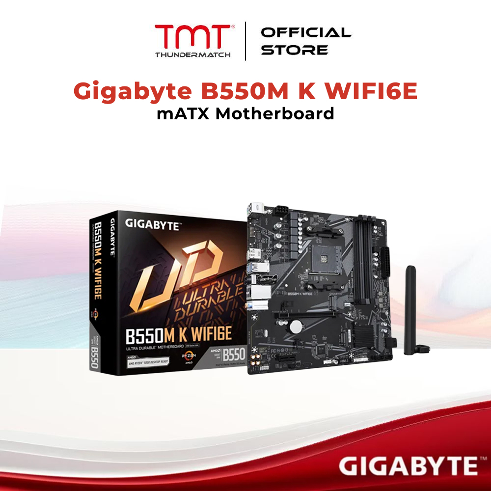 TMT เมนบอร์ด Gigabyte B550M K WIFI6E AM4 mATX