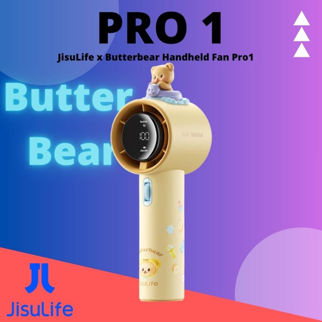 พัดลมมือถือ JisuLife Pro1 5000mAh - หมีเนย (FA53-ABS)