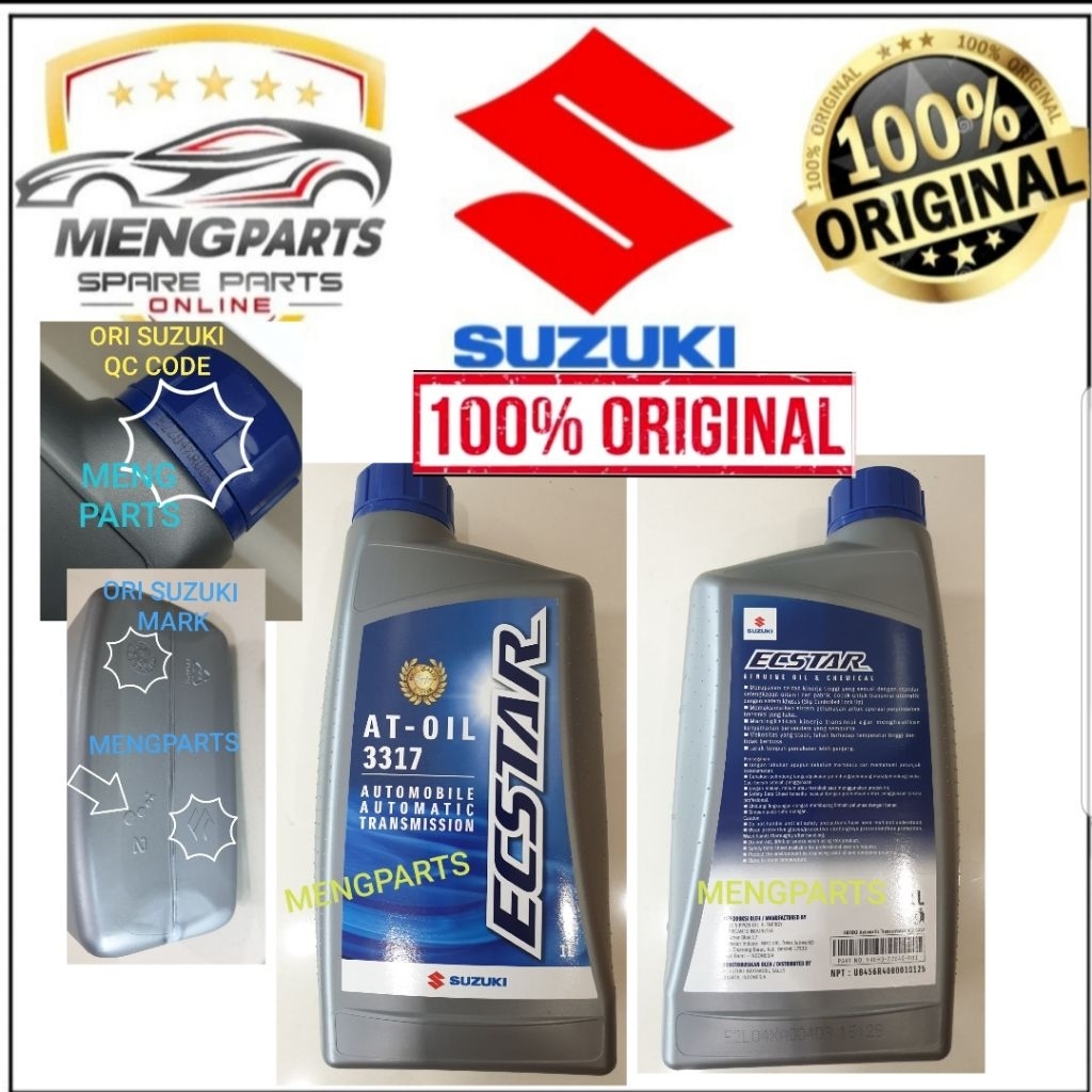 SUZUKI AUTO TRANSMISSON FLUID ATF-3317 * 1 LITER * SWIFT SX4 ALTO APV ERV USE ATF 3317 990H0-22040-0