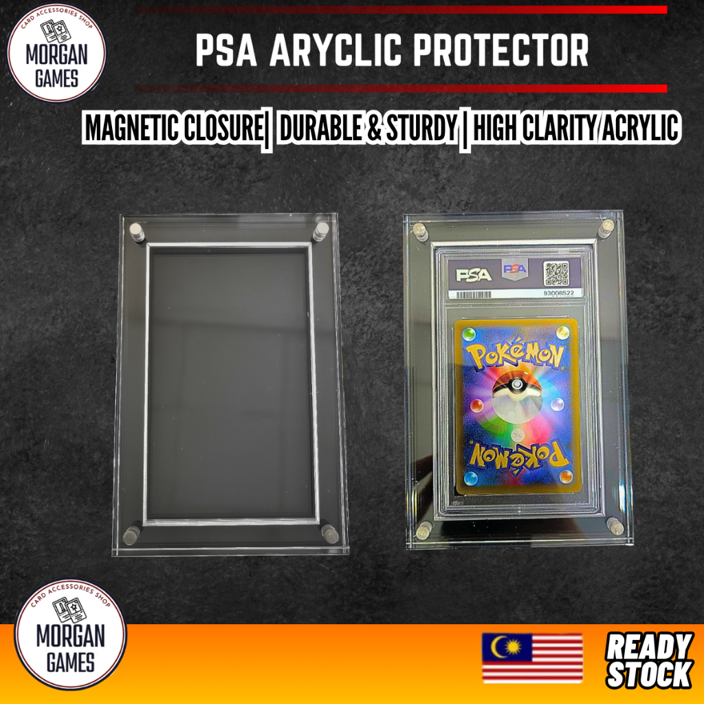Morgan เกม PSA อะคริลิคผู้ถือ Magnetic Display Case สําหรับ PSA Grading Card Collect