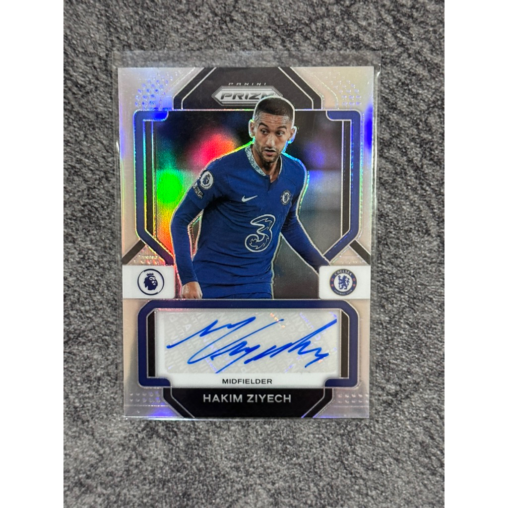 2022-23 Panini Prizm EPL Hakim Ziyech Autograph /49 Prizm Refractor Chelsea FC Auto