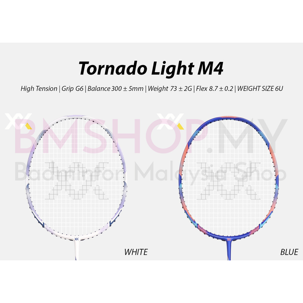 MAXX Racket Tornado Light M4 (บริการร้อยเชือกฟรี, สายฟรี Maxbolt MBS20 & Grip)