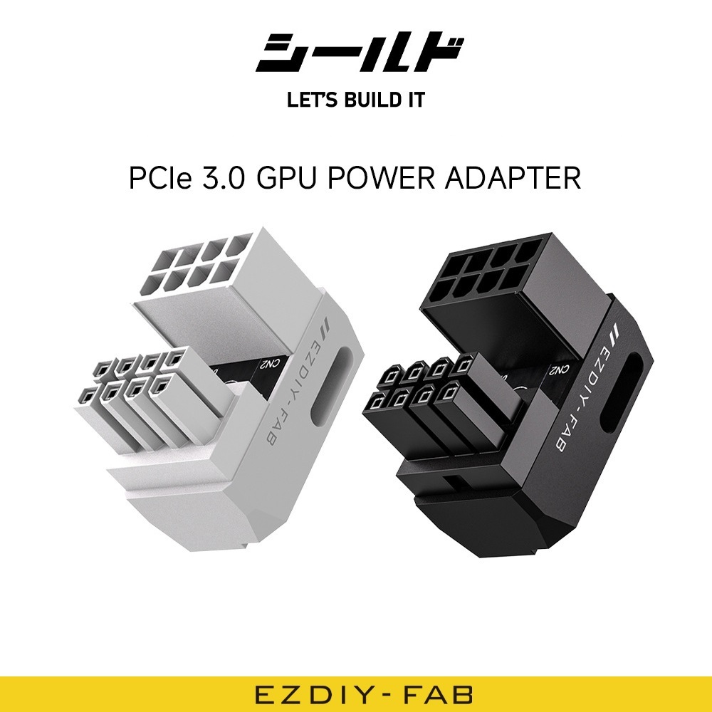 เช่น GPU 180 องศา 8 พินอะแดปเตอร์แหล่งจ่ายไฟคุณภาพสูงมุมกราฟิกการ์ดกราฟิกการ์ด
