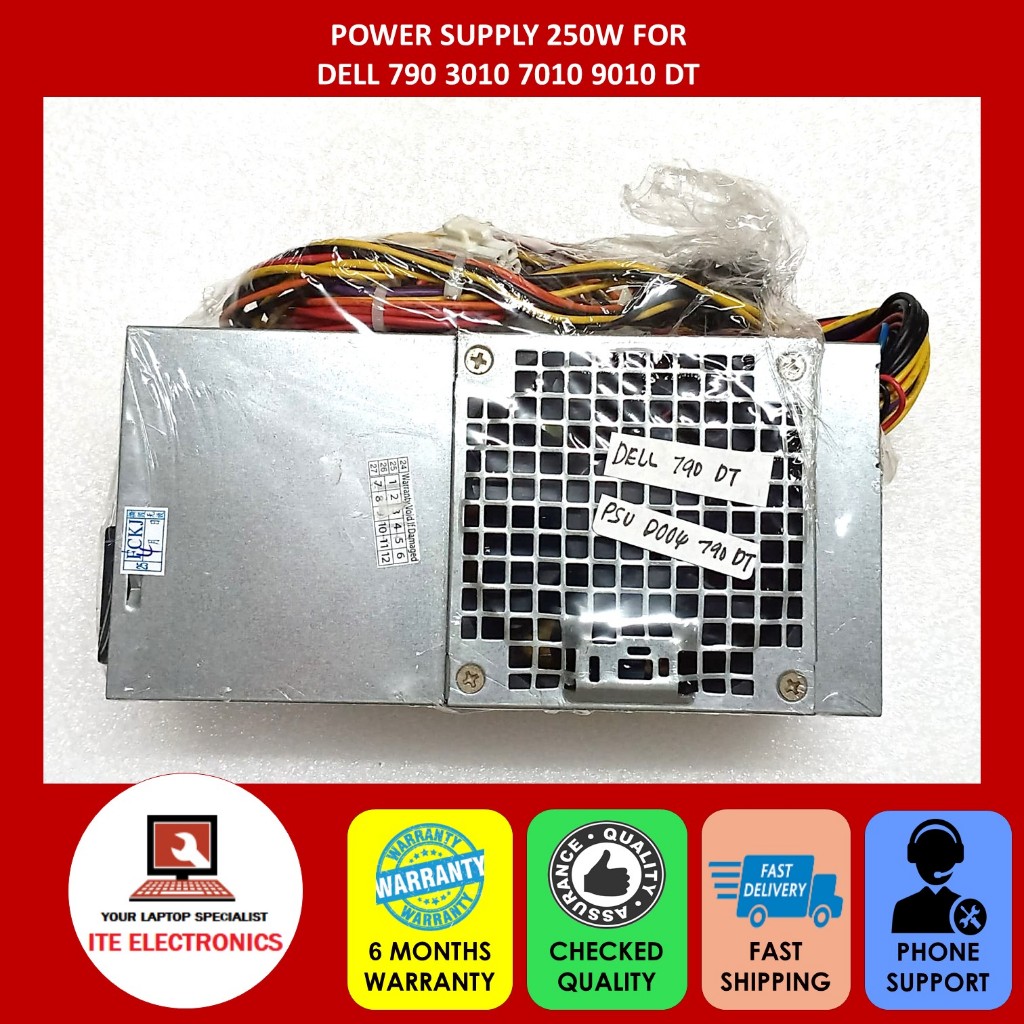 ใหม่ DELL OPTIPLEX 790 3010 7010 9010 DT 250W POWER SUPPLY D250AD-00 HU250AD-00 L250PS-00