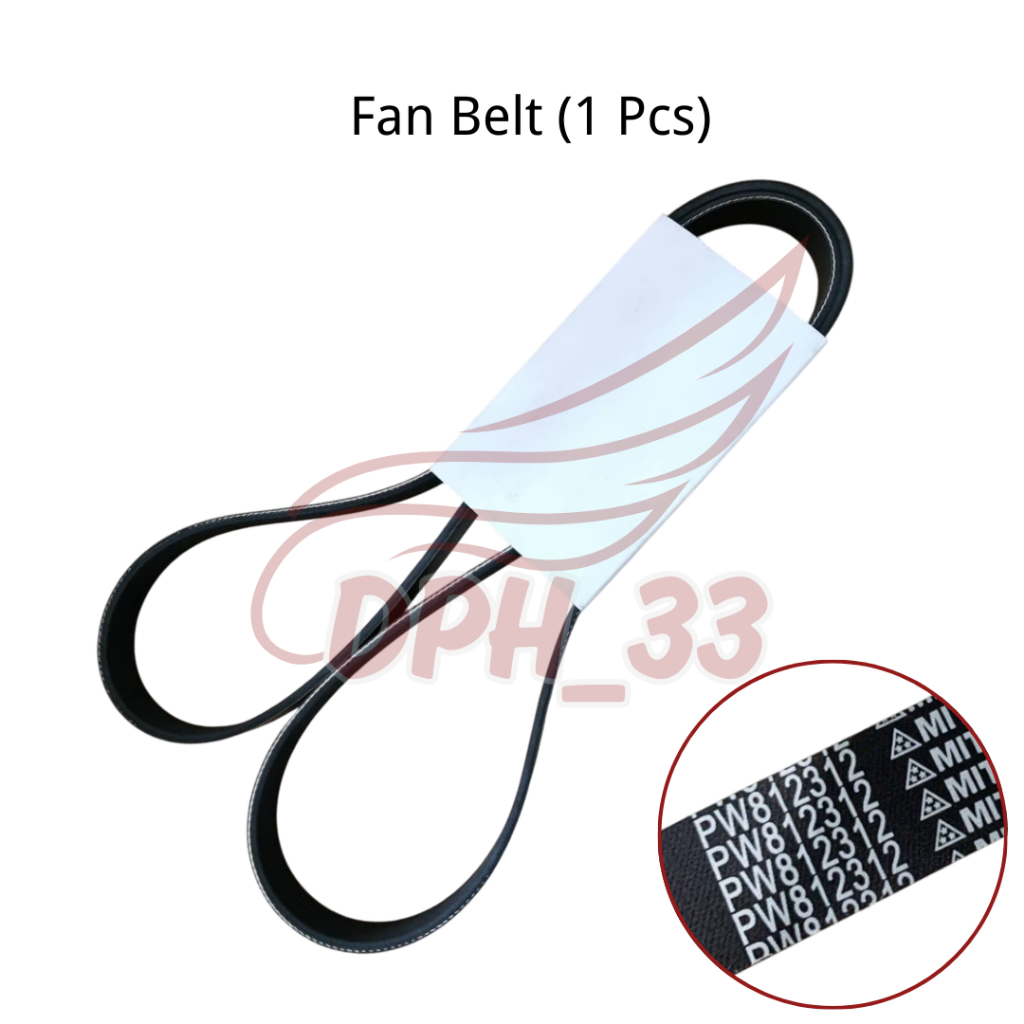 [1 ชิ้น] สายพานพัดลม PW812312 (6PK169) สําหรับ Proton Saga FLX / Exora Bold / Iriz / Preve