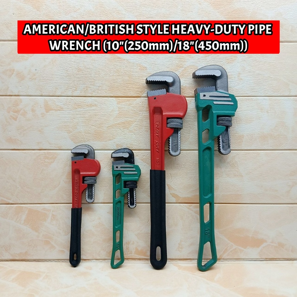 SEPANA PAIP HEAVY-DUTY ADJUSTABLE PIPE WRENCH STYLE (10"(250mm)/18"(450mm)) เครื่องมือซ่อมแซม PLIER 