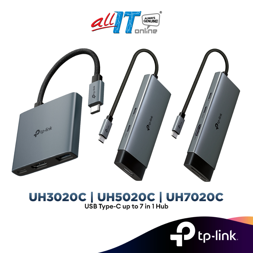 TP-Link UH3020C UH5020C UH7020C USB Type-C สูงสุด 7 in 1 Hub