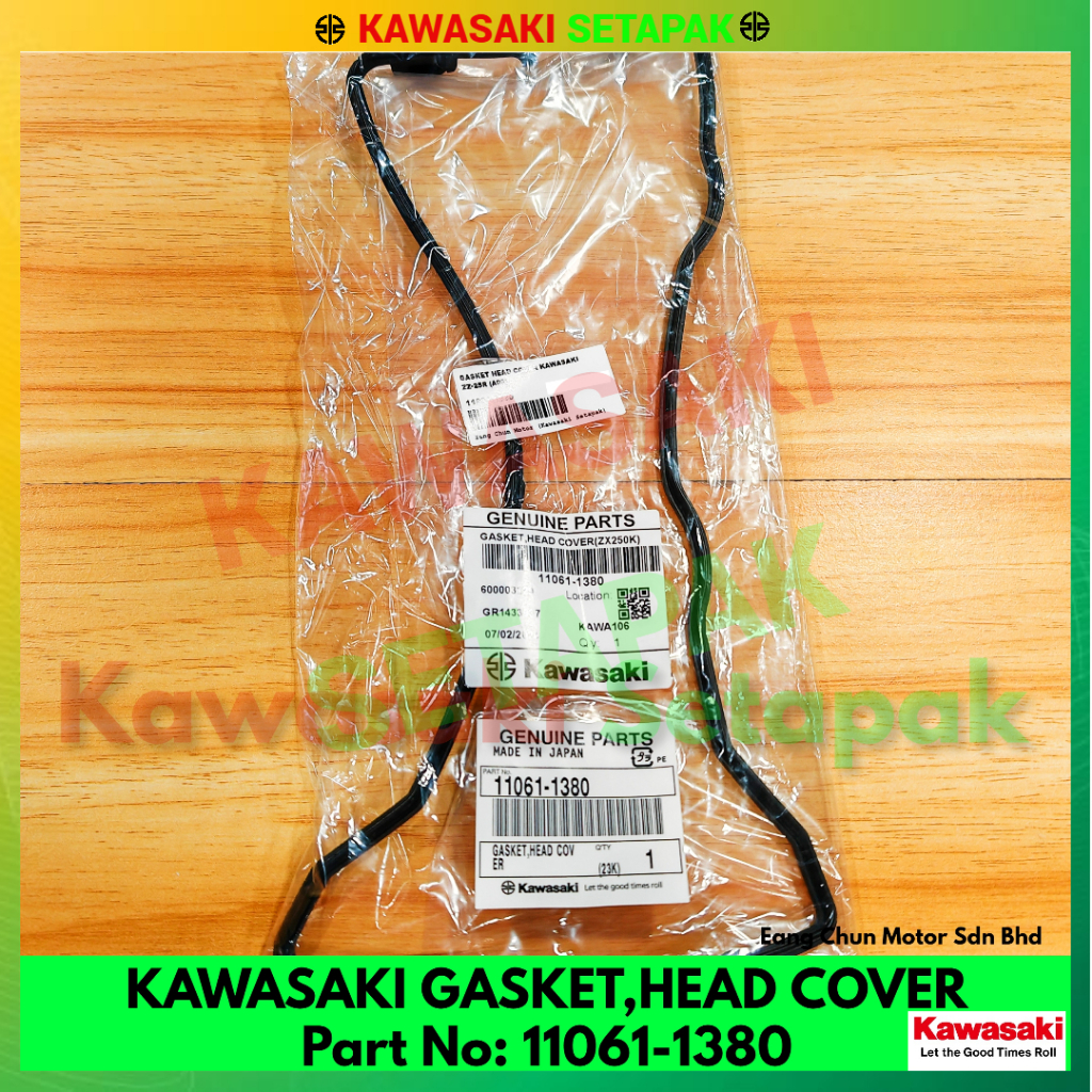 MODENAS KAWASAKI ORIGNAL SPARE PART GESKET HEAD COVER(ZZ-25R) 11061-1380