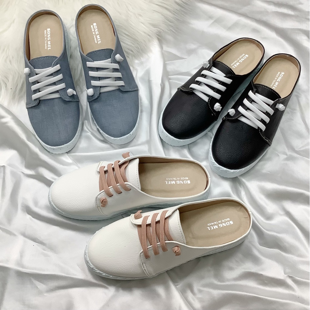 Nini MIT Taiwan-Made Elastic Air Cushion Flat Mules / Casual Mules