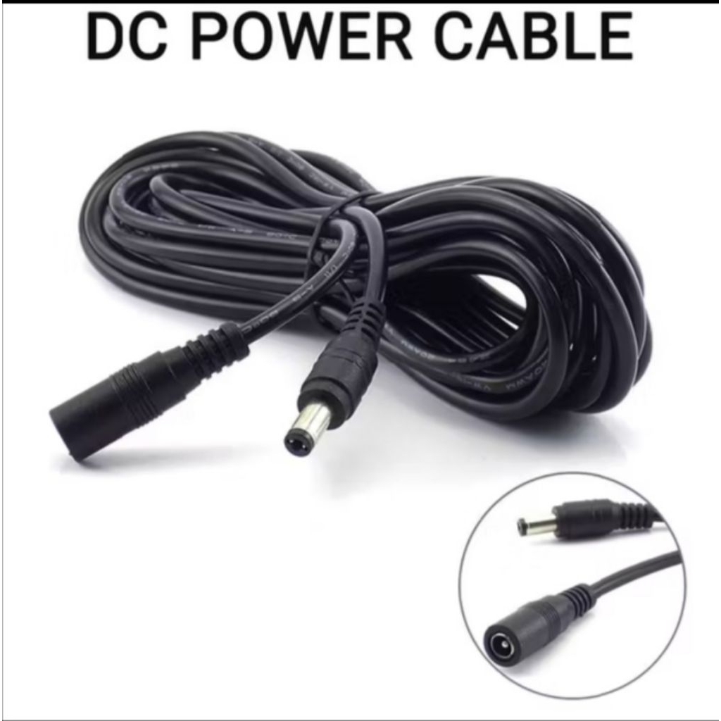 5V 9V 12VDC Extension Cable 5meter Ezviz Power Adapter กล้องวงจรปิดกล้อง IP LED Light Strip DC Cable