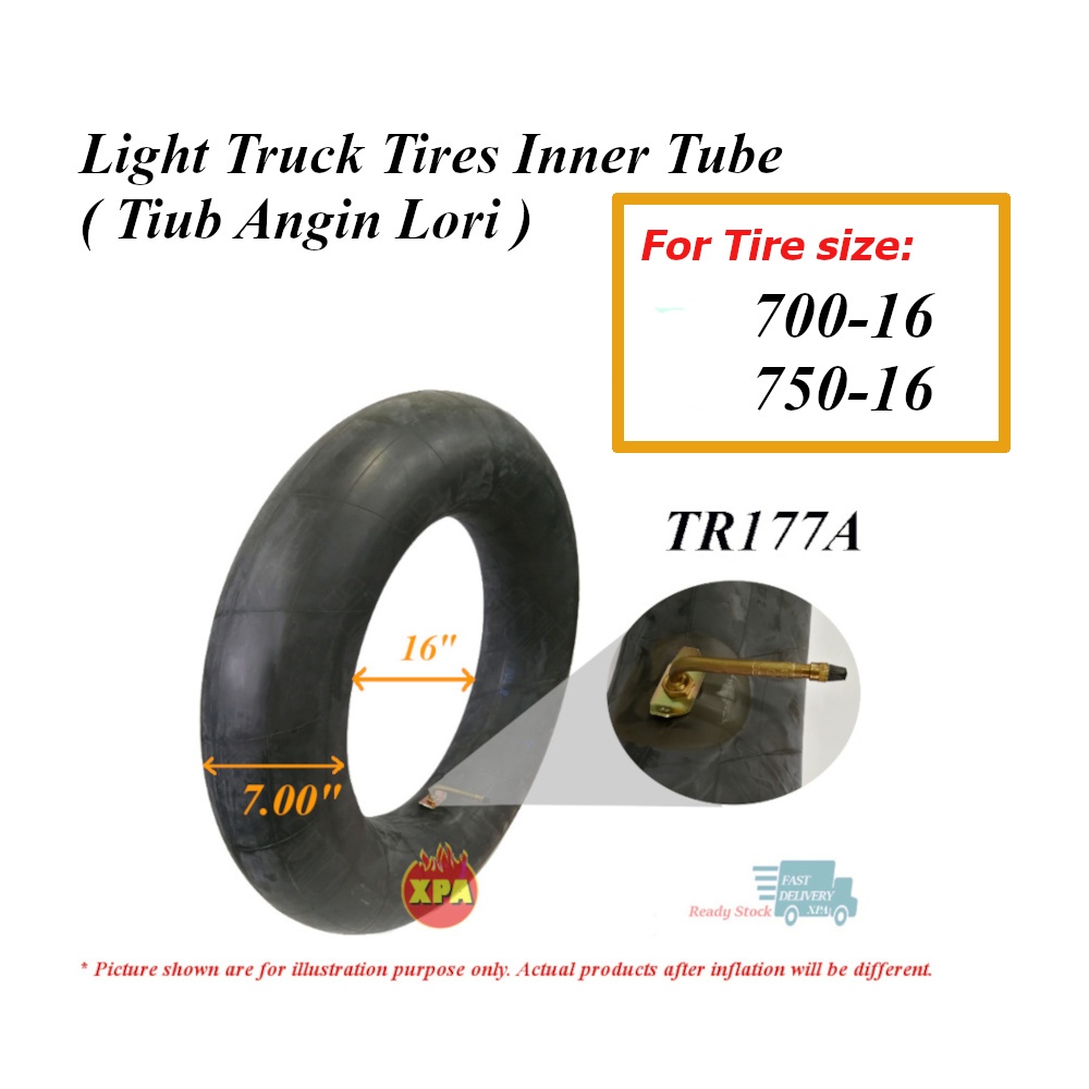 700-16 750-16 700 750 16 LT รถบรรทุกไฟใหม่ยางในบิวทิล