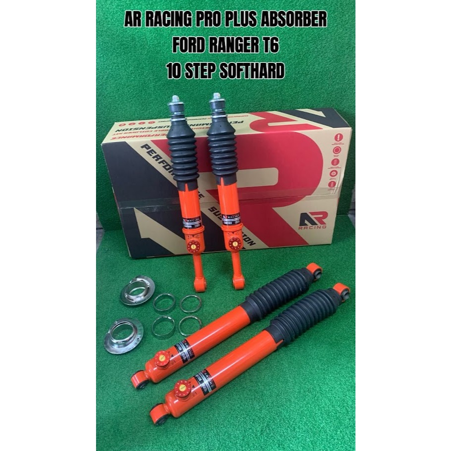 AR RACING ปรับ HiLo Soft Hard 10step โช้คอัพ Heavy Duty FORD RANGER T6 T7 MAZDA BT50 T8 T9
