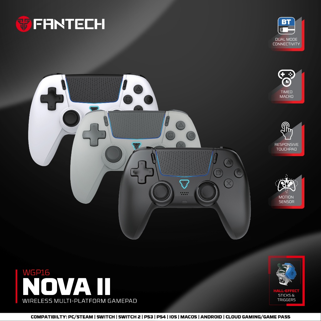 FANTECH WGP16 NOVA II WIRELESS MULTI-PLATFORM GAMEPAD