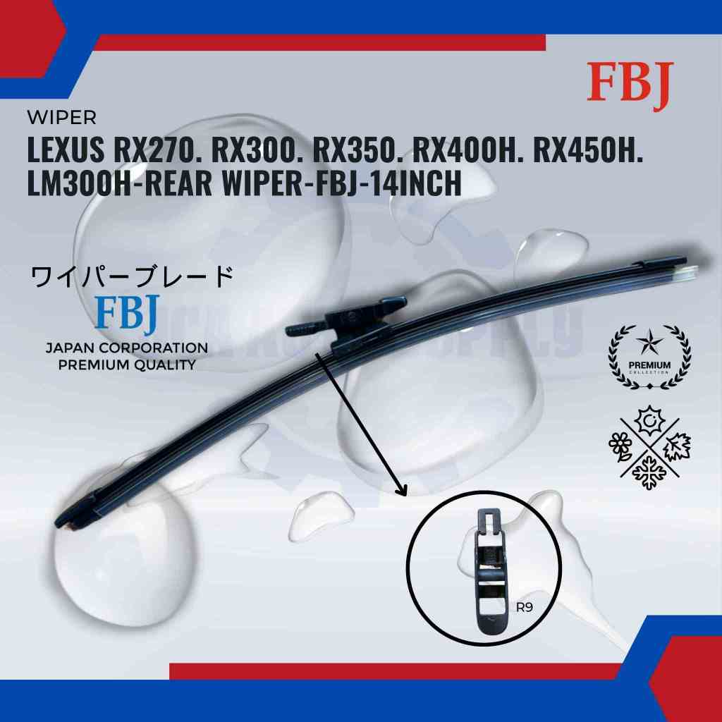 น้ํายาทําความสะอาดกระจกมองหลัง - Lexus RX270 RX300. RX350. RX400H. RX450H. LM300H-ที่ปัดน้ําฝนหลัง-F