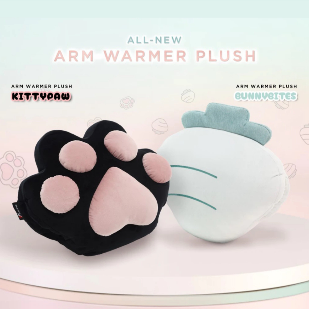 TTRacing KittyPaw BunnyBites แขนอุ่น Plush สําหรับเก้าอี้สํานักงานเก้าอี้เล่นเกม Plushy