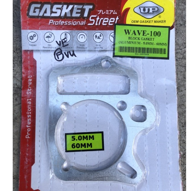 EX5 Dream Block ปะเก็นอลูมิเนียมหลายขนาดที่มีอยู่ WAVE100 BLOCK GASKET ALOI Aloy 0.5 0.8 1.0 2.0 3.0