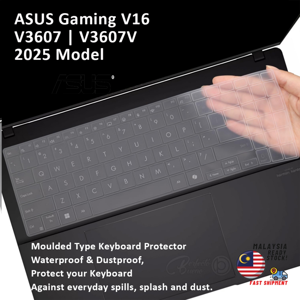 ตัวป้องกันแป้นพิมพ์สําหรับ ASUS Gaming V16 V3607 Asus V16 V3607V 2025 ฝาครอบแป้นพิมพ์รุ่น