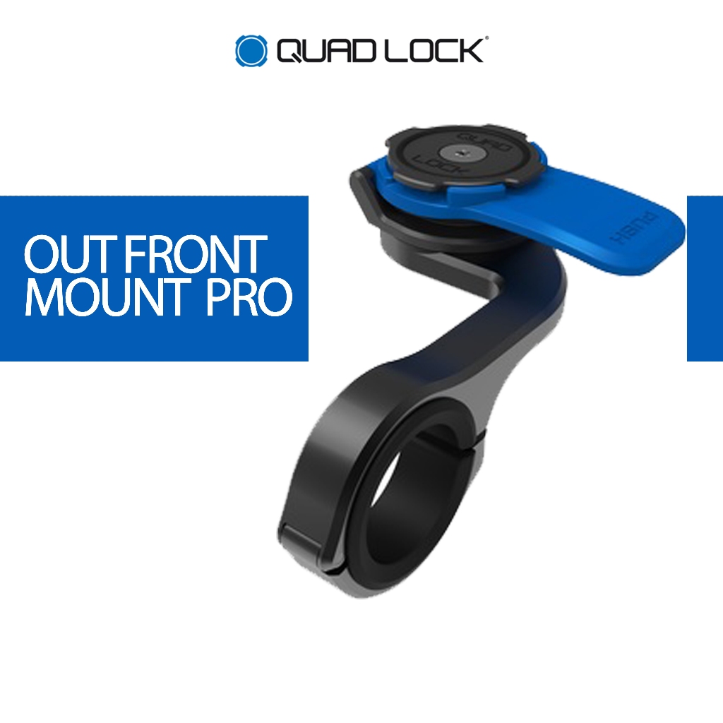 QUAD LOCK] OUT FRONT MOUNT V2 PRO & ACTION CAMERA ADAPTER PHONE HOLDER BICYCLE