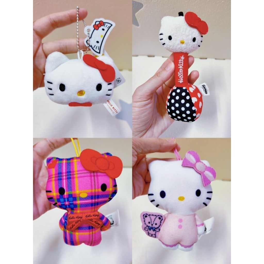 Preloved Hello Kitty พวงกุญแจมาสคอต SKC39 Sanrio x McDonald Combi Baby Rattle พวงกุญแจของเล่นนุ่ม