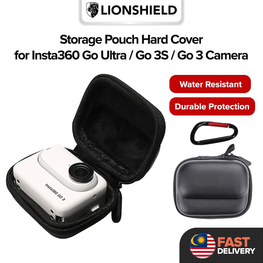 (MY) LionShield Portable Storage Travel Pouch Hard Cover Casing for Insta360 Go Ultra / Go 3S / 360 