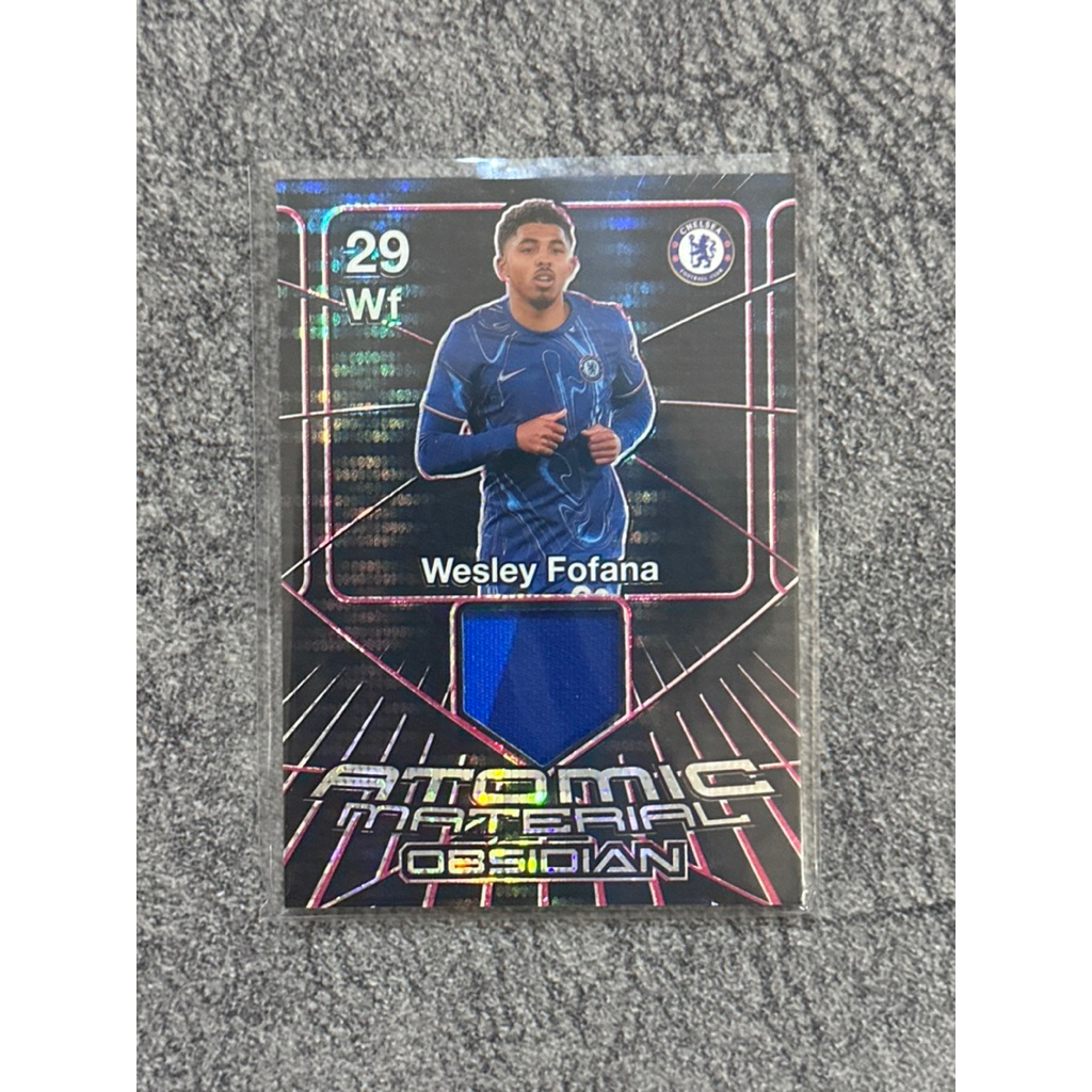 2024-25 Panini Obsidian Wesley Fofana /49 Patch Relic Chelsea FC
