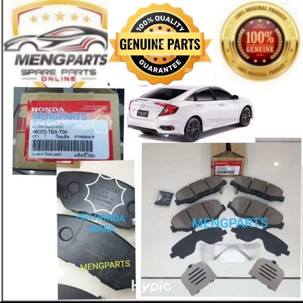 HONDA CIVIC FC TEA TBA 1.5 VTEC TURBO 1.8 VTEC FE T24 2016Y UP ดิสก์เบรกหน้าชุด 45022-TEA-T00