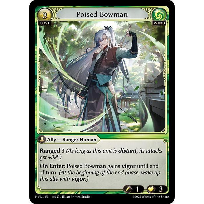 💥 Grand Archive TCG (Playset) | โบมันโป๊ยส์ (C) | EN-166 การ์ด HVN PLayset