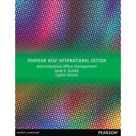 [Pearson] การจัดการสํานักงานปกครอง, Pearson New International Edition, รุ่นที่ 8 (9781292042107)