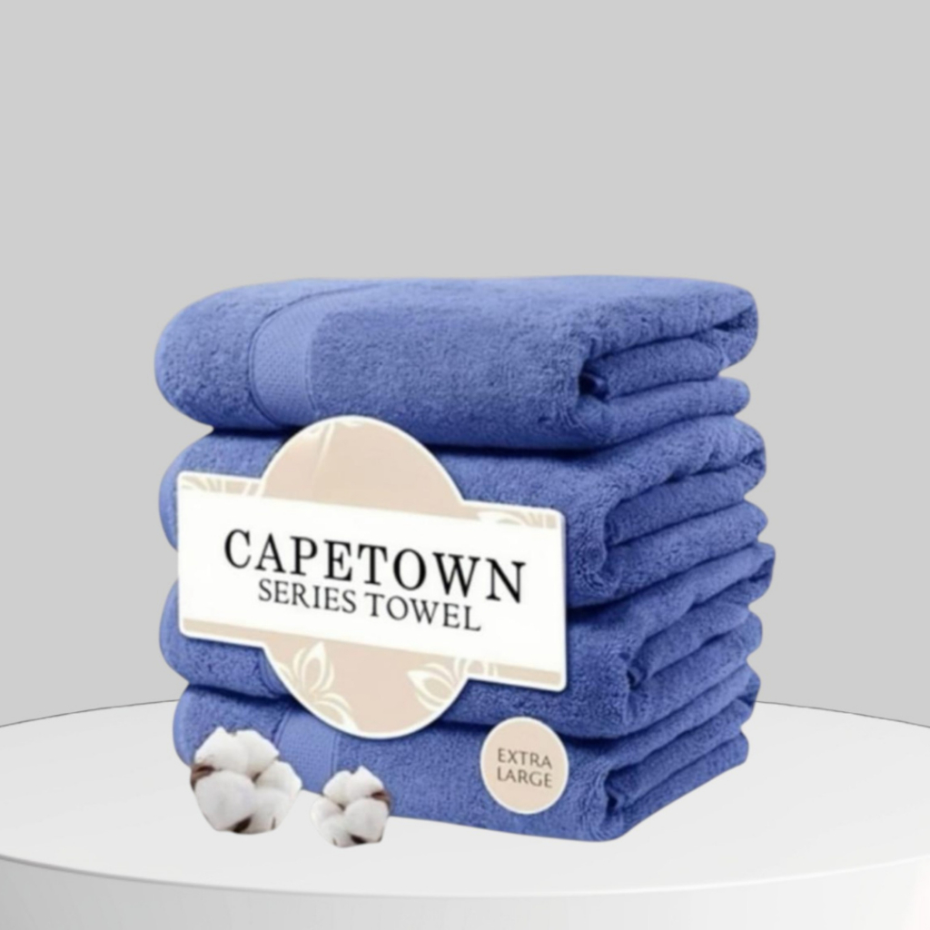 Cape Town Series Tuala Mandi Premium 100% Cotton, Lembut & Tebal, 2754 / 4060 Inci, Kualiti Hotel