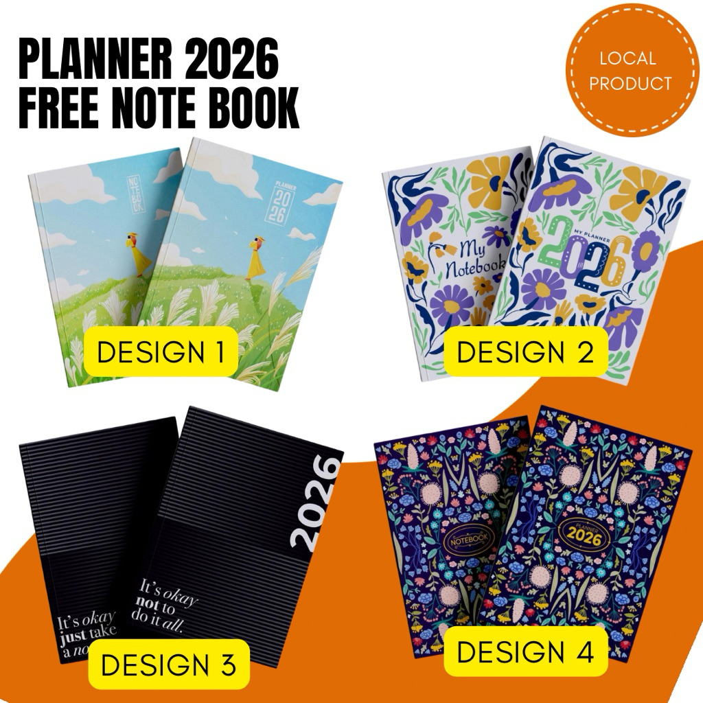 [MAFKIDDIES] 2026 A5 PLANNER DIARY WEEK MONTH YEAR 2026 สมุดบันทึกวารสาร , PLANNER 2026 ฟรี BUKU NOT