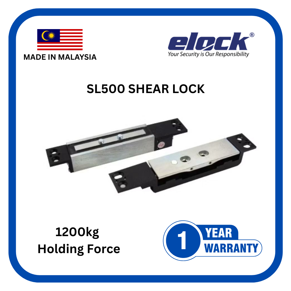 ELOCK SL500 SHEAR LOCK WEATHERPROOF DC12V/24V 1200KG HOLDING FORCE อุปกรณ์เสริมควบคุมล็อค