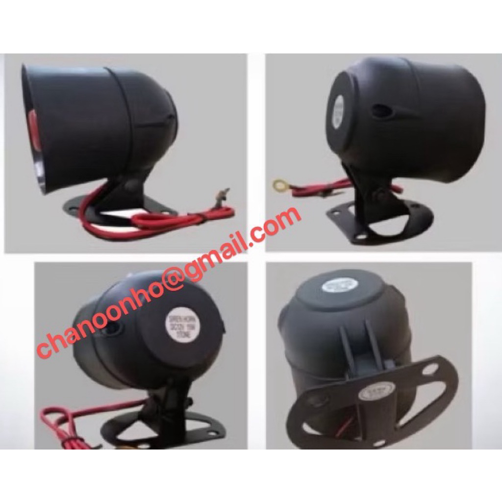 UNIVERSAL 12V ไซเรนสัญญาณกันขโมย Super Loud 1 TONE & 6 TONE 15 WATT / 20 WATT / 30 WATT แตรไซเรนรถยน