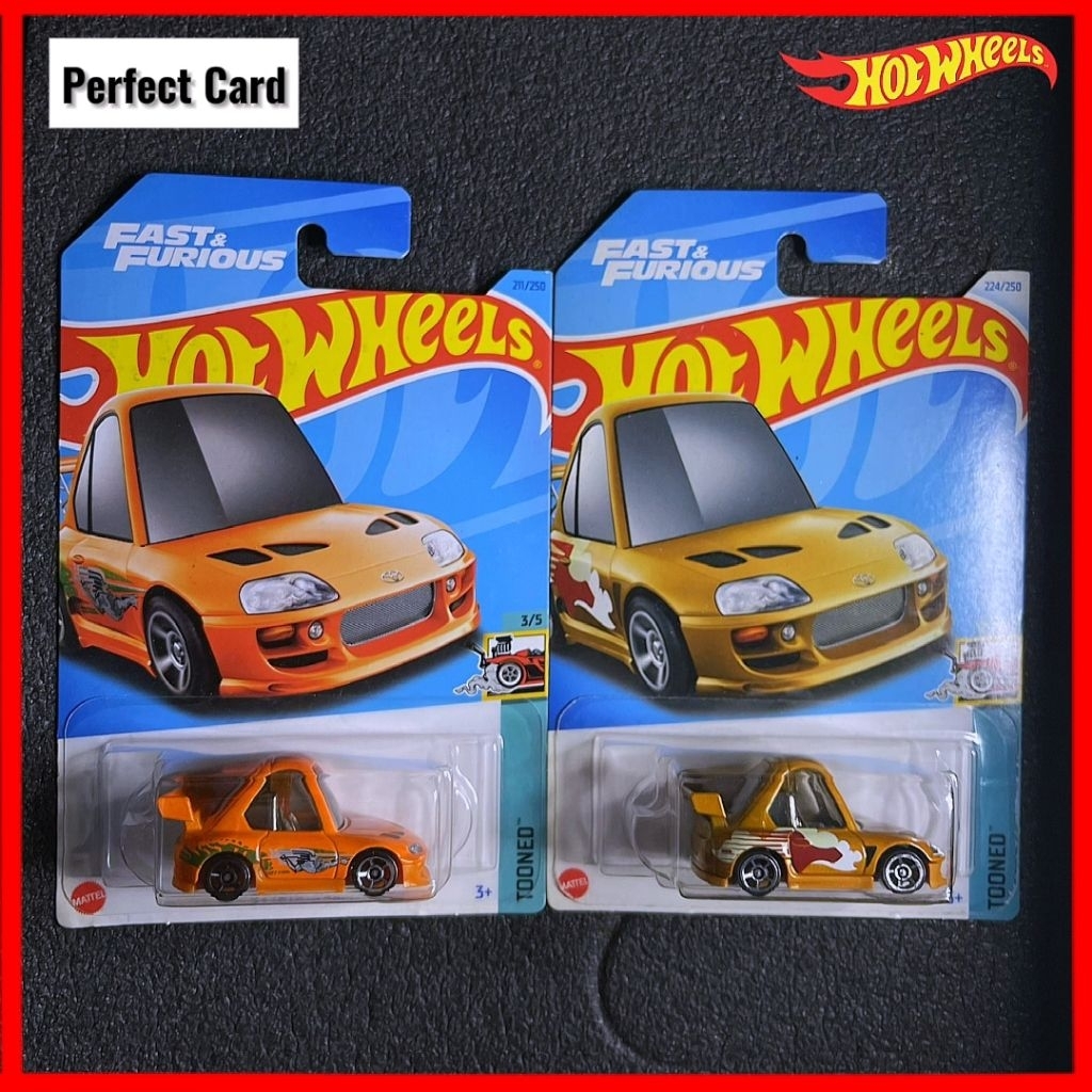 Hot Wheels Toyota Supra Tooned Faat & Furious 1994 Toyota Supra MK4 Orange Hotwheels Supra Tooneed H