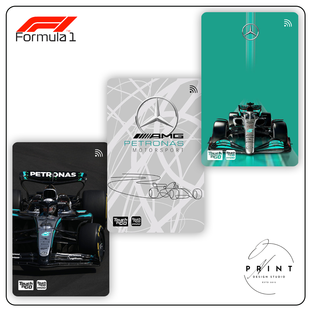 [F1 AMG] คุณภาพสูง - Tng / Touch n Go Card Sticker - ATM Card Sticker - ACCESS Card Sticker