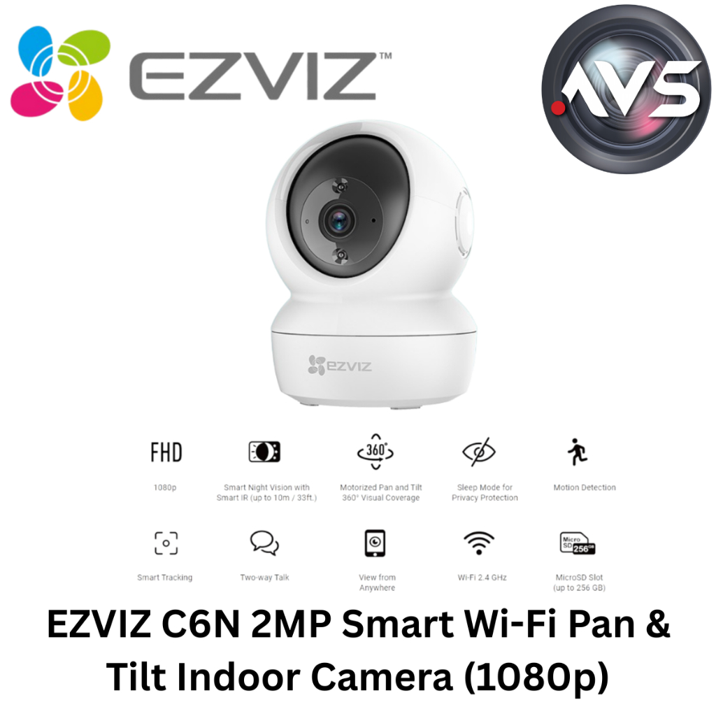 กล้องในร่ม Wi-Fi อัจฉริยะ EZVIZ C6N 2MP (1080p)