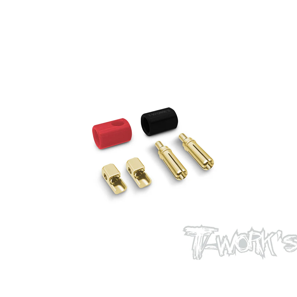 EA-033-5 // T-Work's L Type 5mm Battery Connector ( 2 set )