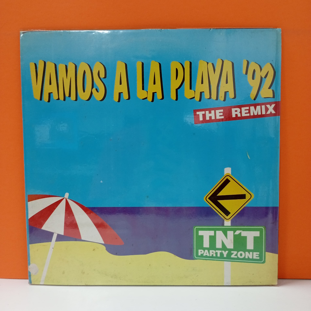 RR15-52 LP TERPAKAI [ TNT PARTY ZONE - VAMOS A LA PLAYA 92 THE REMIX ] USED LP < G >
