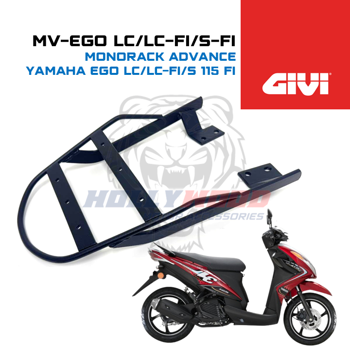 GIVI MONOTRACK YAMAHA EGO / EGOS / EGOLC + กล่อง GIVI TANKER ABS TOP BOX
