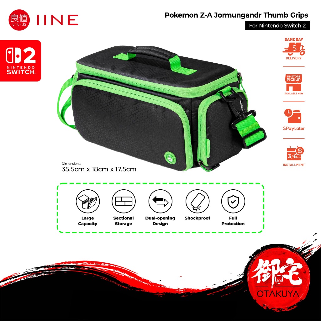 มาใหม่IINE Nintendo Switch 2 Pokemon Legend ZA Large Travel Case Compact Bag