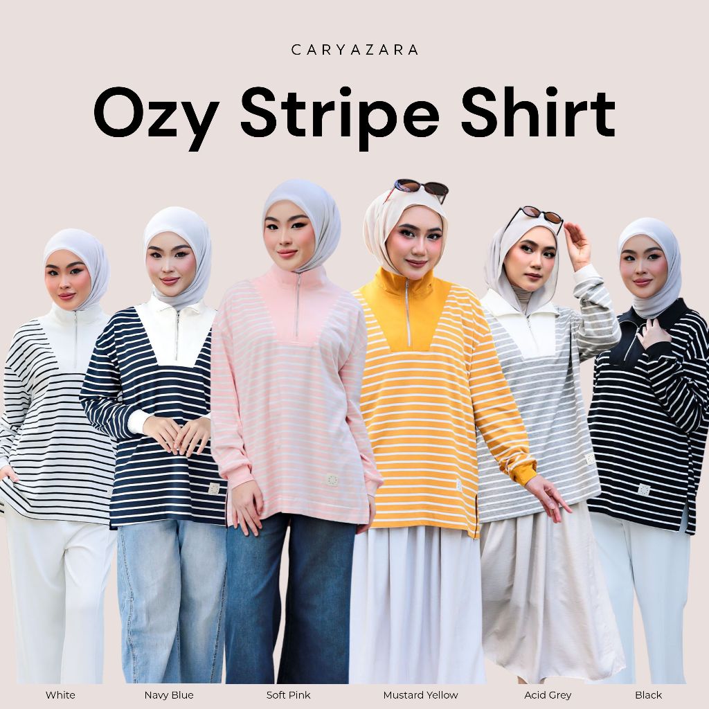 CaryaCasual - เสื้อเชิ้ตลาย Ozy