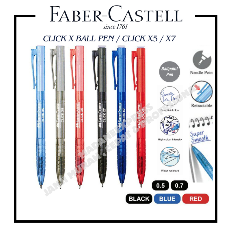 [XPRESS] Faber-Castell Click X Ball Pen / CLICK X5 / X7