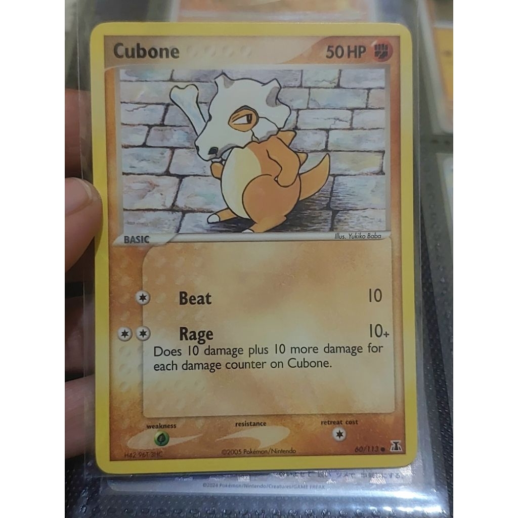 Pokemon TCG - 2005 Cubone Delta Species (การ์ดมือสอง)