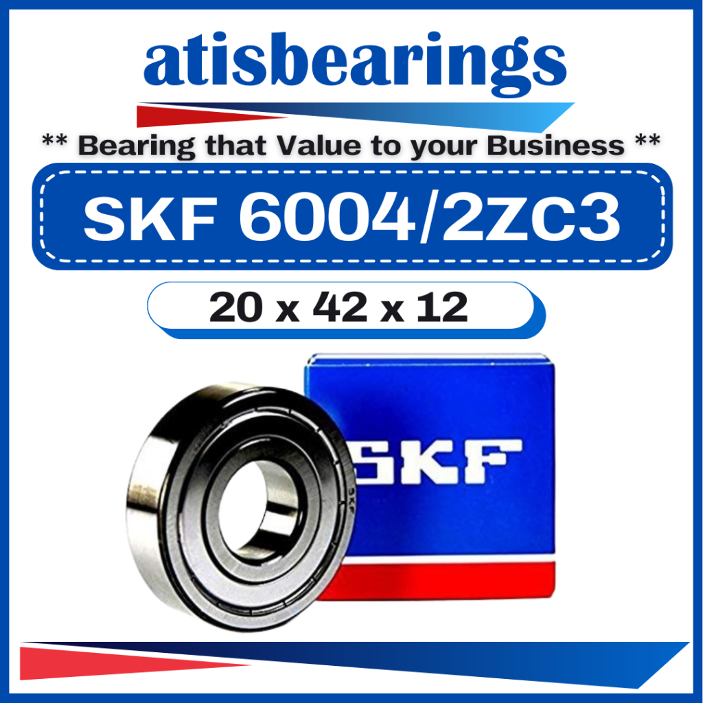 SKF ( 2ZC3 ) Roda Depan Belakang Sprocket Bearings 6004/2Z 6201/2Z 6202/2Z 6203/2Z 6300/2Z 6301/2Z