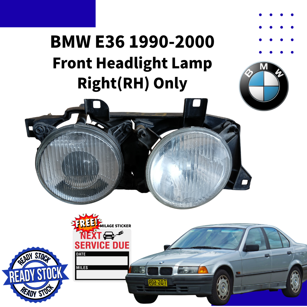 BMW E36 1990-2000 ไฟหน้าโคมไฟหัว 车头灯 Lampu Hadapan