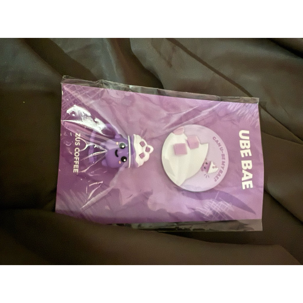 Zus Ube หมวกฟาง + ชุดป้ายมินิ กาแฟ Zus