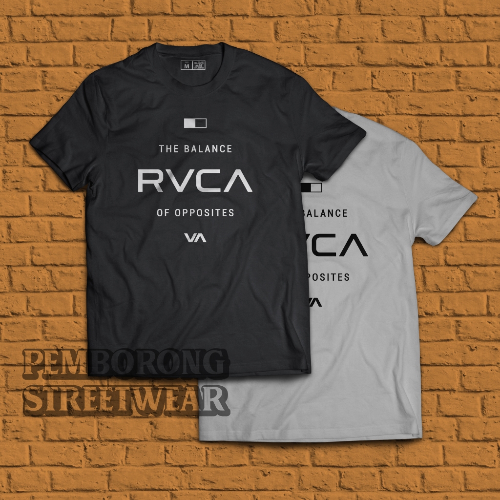 190gsm เสื้อยืดแบรนด์ RVCA