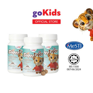 3 BOTOL COMBO goKids Super Tiger Vitamin Kanak Kanak